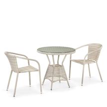 Обеденная группа Афина Комплект плетеной мебели T705ANT/Y137C-W85 2Pcs Latte арт. T705ANT/Y137C-W85 Latte 2Pcs