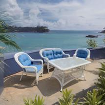 Обеденная группа Афина Комплект плетеной мебели T130-LV520 White арт. T130-LV520 White