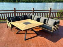 Обеденная группа IDEAL PATIO Обеденная группа ЭГМОНТ угловая со столом 140х140 арт. EGM.2017714