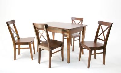 Обеденная группа ZiP-mebel Обеденная группа Моцарт 120 со стульями Ингольф орех арт. F514041W00X4R100742W00