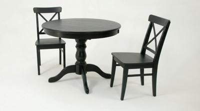 Обеденная группа ZiP-mebel Обеденная группа Брамос К 100 со стульями Ингольф Чёрное дерево арт. F001002B00X2R100740B00