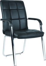 Офисное кресло AksHome Стул Picasso, чёрный, экокожа арт. ZN-418420