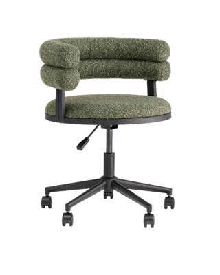 Офисное кресло Stool Group Стул офисный Ponty зелёный чёрные ножки арт. УТ000040477