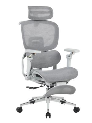 Офисное кресло Stool Group Кресло офисное TopChairs Prodigy с оттоманкой серый арт. УТ000041698