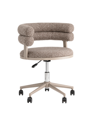 Офисное кресло Stool Group Стул офисный Ponty светло-коричневый бежевые ножки арт. УТ000040474