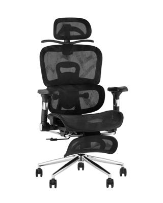 Офисное кресло Stool Group Кресло офисное TopChairs Stich с оттоманкой, черный арт. УТ000042404