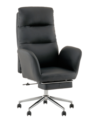Офисное кресло TopChairs Кресло руководителя TopChairs Solid с оттоманкой черный арт. УТ000040808