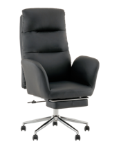 Офисное кресло TopChairs Кресло руководителя TopChairs Solid с оттоманкой черный арт. УТ000040808