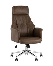 Офисное кресло TopChairs Кресло офисное TopChairs Neoma коричневый экокожа арт. УТ000041776