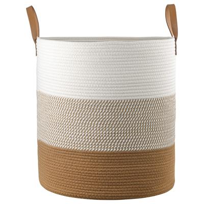 Остальные предметы Bergenson Bjorn Корзина для хранения moen D45х50 см, бежевая/горчичная арт. TL-BB-BSKMN-CTN-45