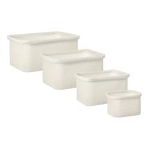 Остальные предметы Bergenson Bjorn Набор из 4-х корзин для хранения sustainable collection, молочный арт. BB0000914