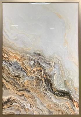 Остальные предметы Garda Decor 89VOR-MARBLE3 Постер "Серый мрамор-1" 70*100см, багет арт. 89VOR-MARBLE3