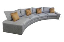 Остальные предметы Garda Decor Комплект мебели №46 диван MANCHESTER радиусный арт. Modular set Manchester №46