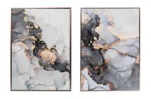 Остальные предметы Garda Decor 89VOR-MARBLE5 Постер "Мрамор.диптих-1" 70*100см,багет кэнвес арт. 89VOR-MARBLE5
