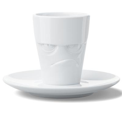 Остальные предметы Tassen Кофейная пара grumpy, 80 мл, белая арт. T02.15.01