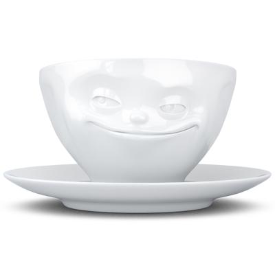 Остальные предметы Tassen Чайная пара grinning, 200 мл, белая арт. T01.41.01