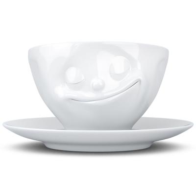 Остальные предметы Tassen Чайная пара happy, 200 мл, белая арт. T01.43.01