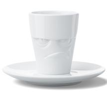 Остальные предметы Tassen Кофейная пара grumpy, 80 мл, белая арт. T02.15.01