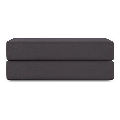 Остальные предметы Tkano Простыня на резинке из премиального сатина темно-серого цвета из коллекции essential, 200х200х30 см арт. TK24-FS0043