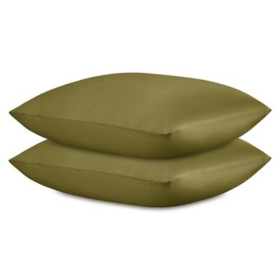 Остальные предметы Tkano Набор наволочек из премиального сатина оливкового цвета из коллекции essential, 70х70 см арт. TK25-PC0002