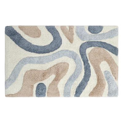 Остальные предметы Tkano Коврик для ванной flow серо-синего цвета из коллекции ethnic арт. TK25-BM0002