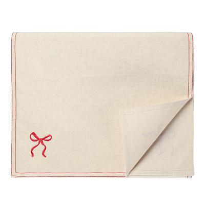 Остальные предметы Tkano Дорожка на стол fancy bows бежевого цвета из коллекции essential, 45x150 см арт. TK25-TR0007