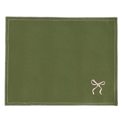 Остальные предметы Tkano Салфетка под приборы fancy bows оливкового цвета из коллекции essential, 35х45 см арт. TK25-PM0012