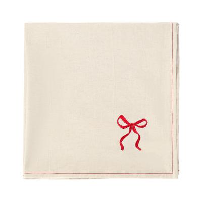 Остальные предметы Tkano Скатерть fancy bows бежевого цвета из коллекции essential, 180х180 см арт. TK25-TC0001