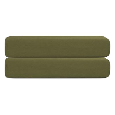 Остальные предметы Tkano Простыня на резинке из сатина из коллекции meditation, olive, 160х200х30 см арт. TK24-FS0037