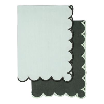 Остальные предметы Tkano Набор кухонных полотенец с контрастным кантом зеленого цвета из коллекции trendy ruffles, 50х70 см арт. TK25-TT0002