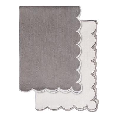 Остальные предметы Tkano Набор кухонных полотенец с контрастным кантом серого цвета из коллекции trendy ruffles, 50х70 см арт. TK25-TT0003