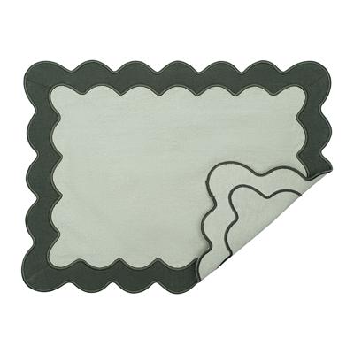 Остальные предметы Tkano Салфетка под приборы с контрастным кантом зеленого цвета из коллекции trendy ruffles, 35х45 см арт. TK25-PM0008