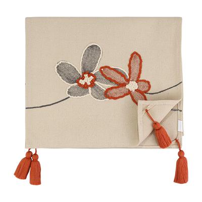 Остальные предметы Tkano Дорожка на стол stone flowers из коллекции ethnic, 45х150 см арт. TK25-TR0008