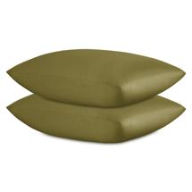 Остальные предметы Tkano Набор наволочек из премиального сатина оливкового цвета из коллекции essential, 50х70 см арт. TK25-PC0001