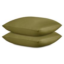 Остальные предметы Tkano Набор наволочек из премиального сатина оливкового цвета из коллекции essential, 70х70 см арт. TK25-PC0002