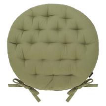 Остальные предметы Tkano Подушка на стул круглая из хлопка оливкового цвета из коллекции essential, 39 см арт. TK24-CP0008