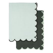 Остальные предметы Tkano Набор кухонных полотенец с контрастным кантом зеленого цвета из коллекции trendy ruffles, 50х70 см арт. TK25-TT0002