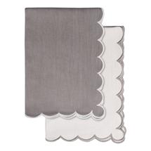 Остальные предметы Tkano Набор кухонных полотенец с контрастным кантом серого цвета из коллекции trendy ruffles, 50х70 см арт. TK25-TT0003