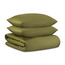 Остальные предметы Tkano Комплект постельного белья из премиального сатина оливкового цвета из коллекции essential, 150х200 с арт. TK25-DC0001