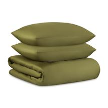 Остальные предметы Tkano Комплект постельного белья из премиального сатина оливкового цвета из коллекции essential, 200х220 с арт. TK25-DC0002