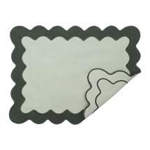 Остальные предметы Tkano Салфетка под приборы с контрастным кантом зеленого цвета из коллекции trendy ruffles, 35х45 см арт. TK25-PM0008