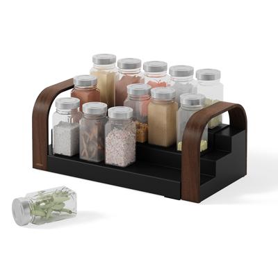 Остальные предметы Umbra Полка для специй трехъярусная раздвижная bellwood, черная/орех арт. 1019934-048