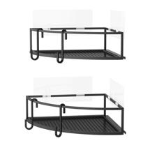 Остальные предметы Umbra Набор из 2-х угловых полок для ванной cubiko, черные арт. 1018616-040