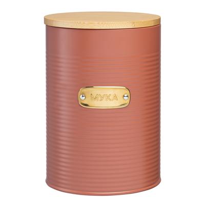 Остальные предметы ЯЯЯ Банка для хранения муки irmel, 2,5 л, терракота арт. SS0000193