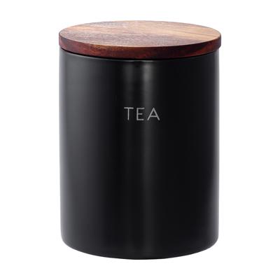 Остальные предметы ЯЯЯ Банка керамическая для хранения чая, 650 мл, черная арт. SS0000269
