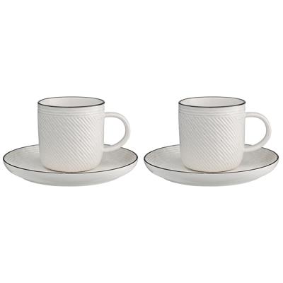 Остальные предметы ЯЯЯ Набор чайных пар contour, 250 мл, 2 шт. арт. LJ_RI_CU250