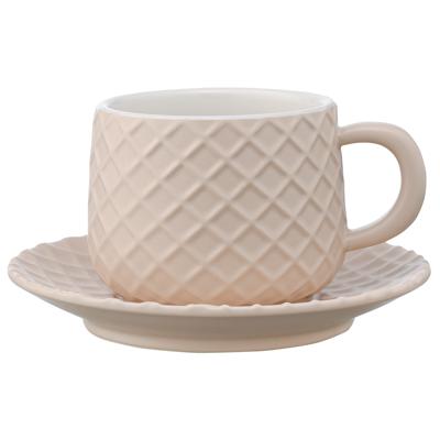 Остальные предметы ЯЯЯ Чайная пара marshmallow 300 мл цвета топленого молока арт. LJ000082