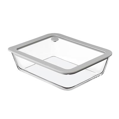 Остальные предметы ЯЯЯ Контейнер для запекания и хранения с вакуумным эффектом vacuum glass, 1,4 л, светло-серый арт. SS0000228