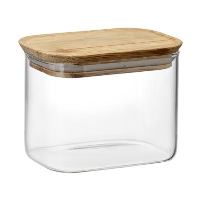 Остальные предметы ЯЯЯ Банка для хранения прямоугольная glass acacia, 600 мл арт. SS0000344
