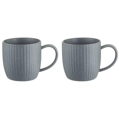 Остальные предметы ЯЯЯ Набор кружек soft ripples, 350 мл, серые, 2 шт. арт. LJ_SS_MU350_GR